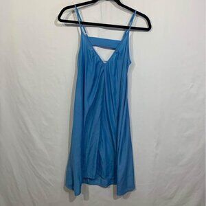 WOMAN’S lightweight sundress/swimsuit cover up. Bright blue. Size 4. Gorgeous ba